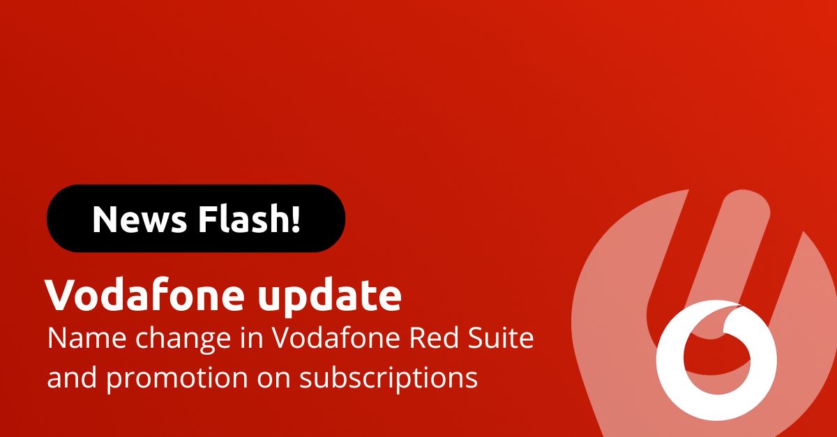 Vodafone update – nieuwe namen en promoties