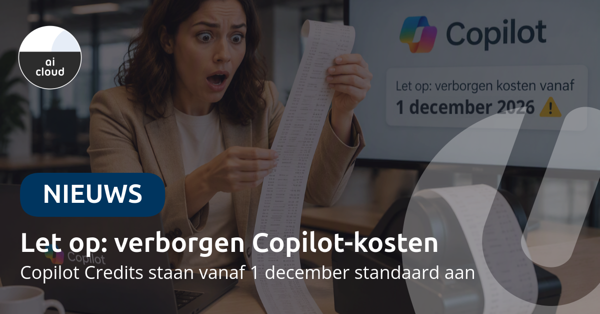 Let op: verborgen kosten in Copilot Business vanaf 1 december