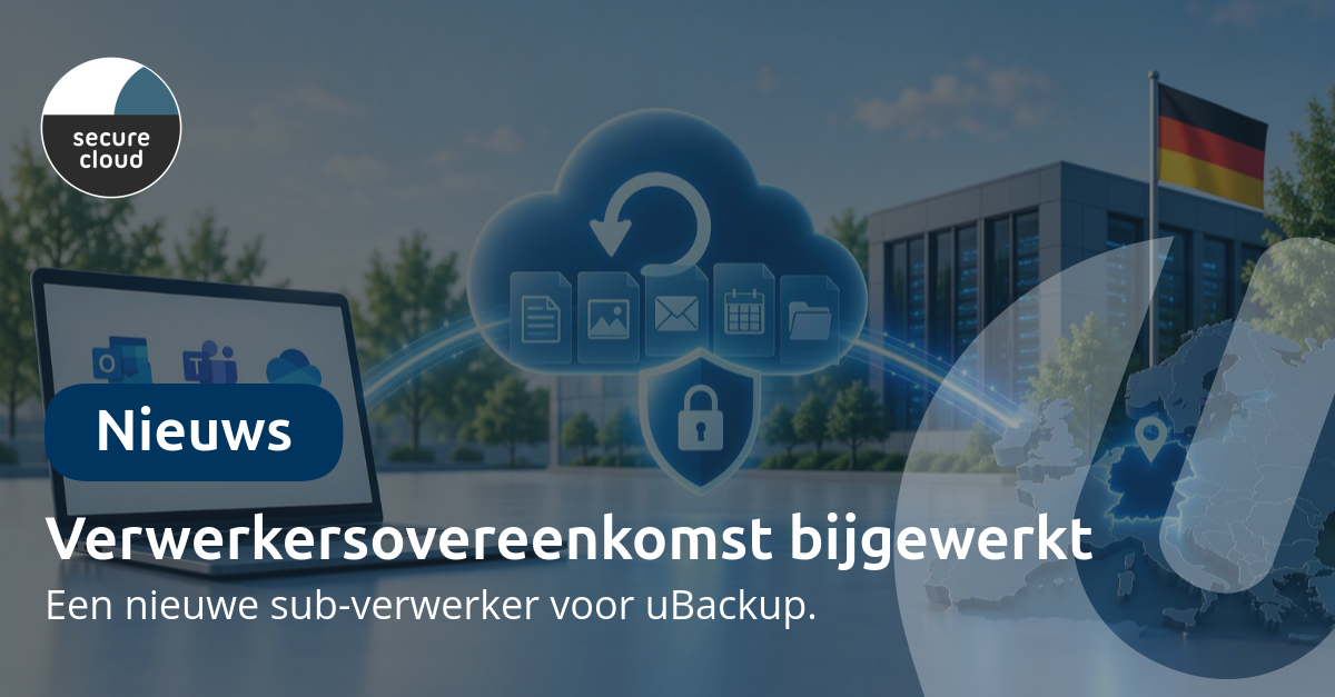 Verwerkersovereenkomst bijgewerkt naar versie 2.1: nieuwe sub-verwerker voor uBackup