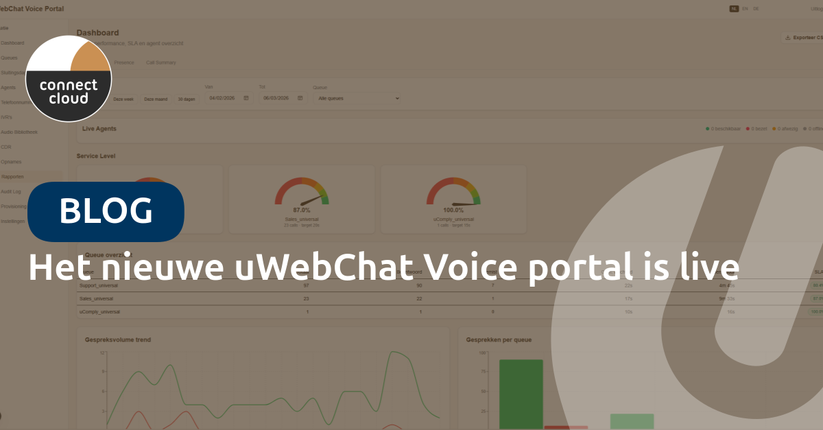 Het nieuwe uWebChat Voice portal is live